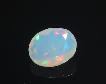 Multi Fire Ethiopian welo fire Opal Gemstone, Faceted Ethiopian Opal Gemstone, Natural Ethiopian Opal Pendant Gemstone, Fire Opal Jewelry,