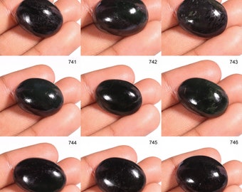 Hand Polished Rainbow Eye Obsidian Cabochon Loose Gemstone, Rainbow Obsidian Gemstone, Rainbow Obsidian Pendant Making, Smooth Oval Shape,