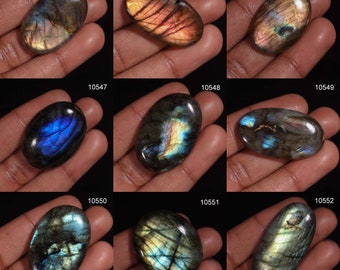 Amazing Labradorite Cabochon Loose Gemstone, Flashy Labradorite Cabochon For Jewelry Making, Labradorite Jewelry, Hand Polished Oval Shape