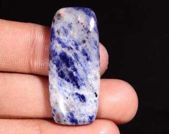 Smooth Sodalite Cabochon Loose Gemstone, Hand Polished Sodalite Gemstone, Designer Sodalite Pendant Making, Radiant Shape Sodalite,