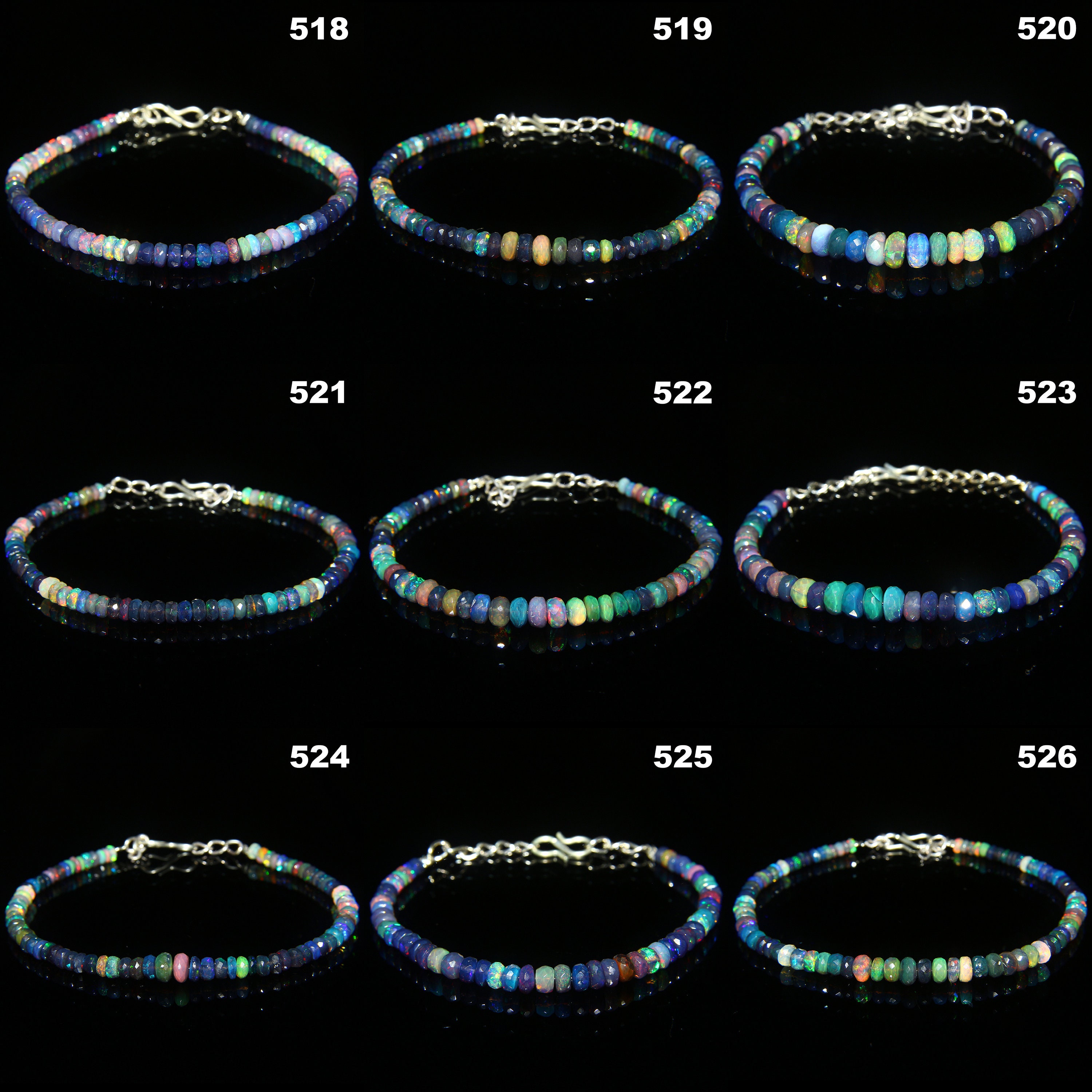 Black Fire Opal Bracelet, Natural Opal Charm Bracelet, AAA Opal Beaded  Bracelet, 925 Solid Silver Opal Bracel… | Opal bracelet, Black opal  pendant, Beaded bracelets