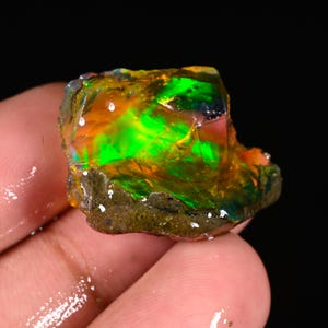 Ethiopian Opal Raw, Crystal Opal Rough, Big Opal Rough, Fire Opal Rough, Natural Loose Opal Welo Fire Oil Opal Rough, Opal Rough, 26.50 CTS,