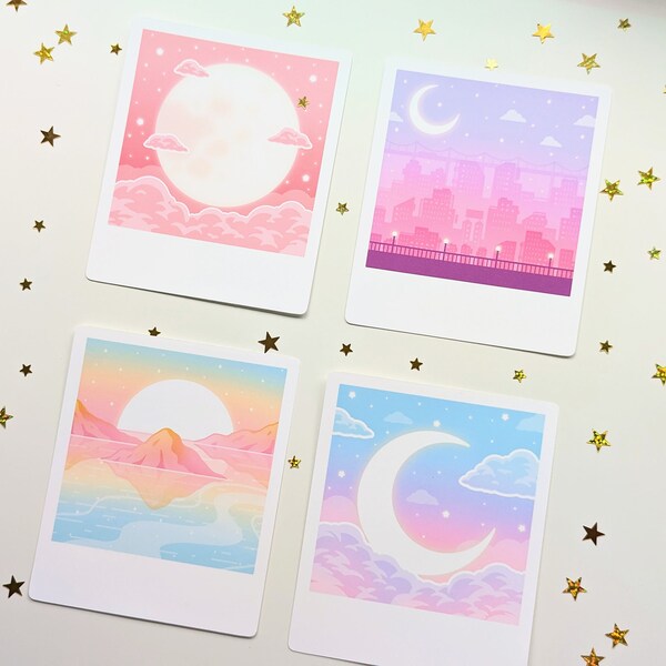 Set d'impressions d'art Destinations de rêve - Mini impressions d'art