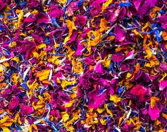 Moroccan Flame Wedding Confetti Eco Biodegradable Natural Flower Petals 0.5/1/5/10 Litres