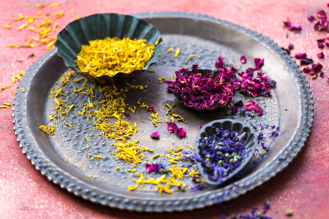 Edible Blue Cornflower Petals Food Grade Flowers/bake With Etsy