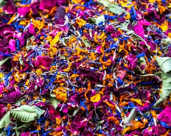 Caribbean Dream Wedding Confetti Eco Biodegradable Natural Flower Petals 0.5/1/5/10 Litres