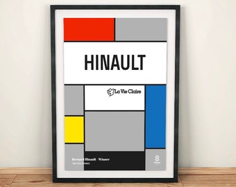 Bernard Hinault La Vie Claire Cycling Print Bicycle Poster Tour De France Poster Bike Birthday Gift Idea Cycling Wall Art