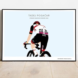 Tadej Pogačar, Strade Bianche 2022 - Limited Edition Print