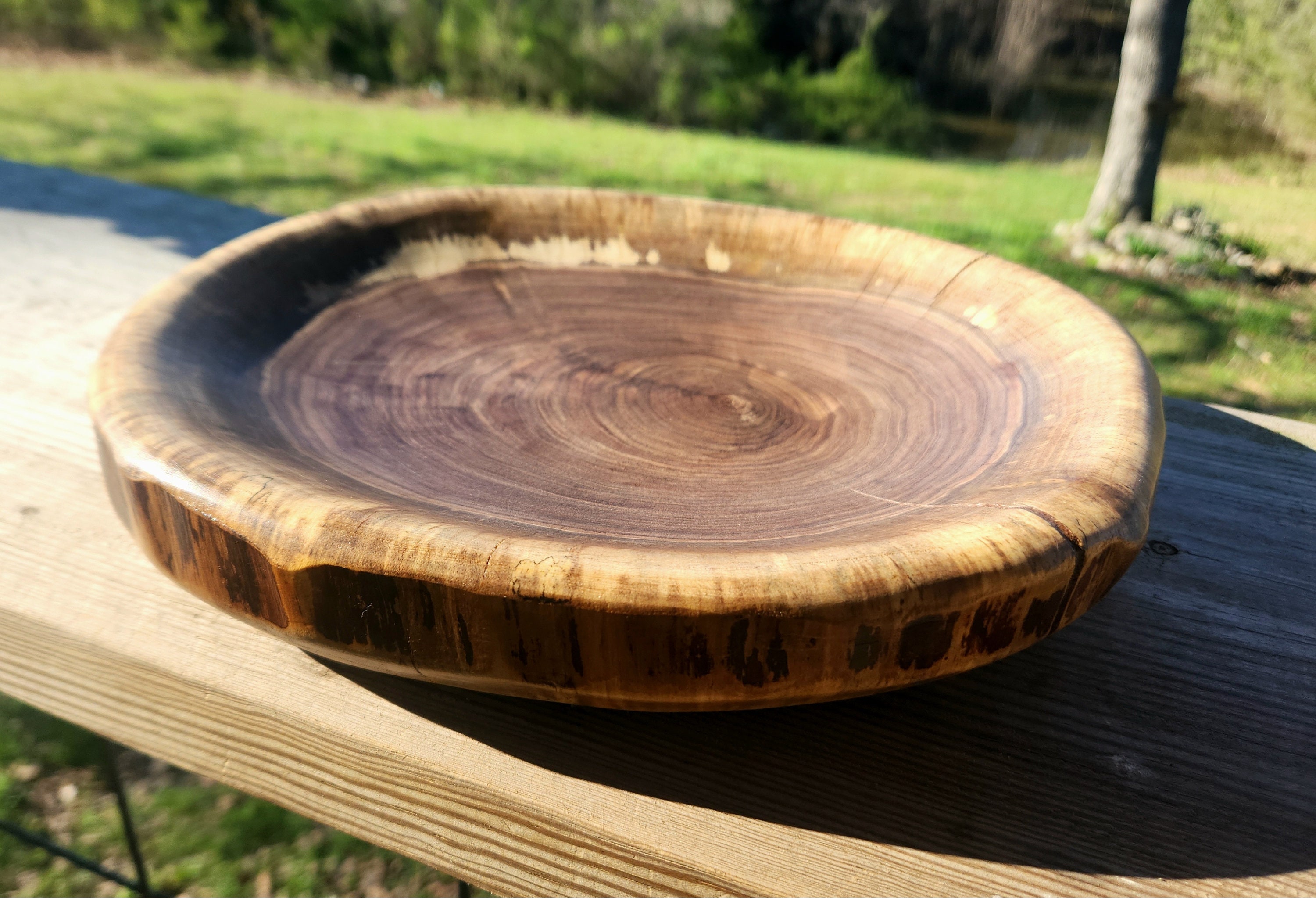 Walnut bowl by White Moose - Gold main image 1