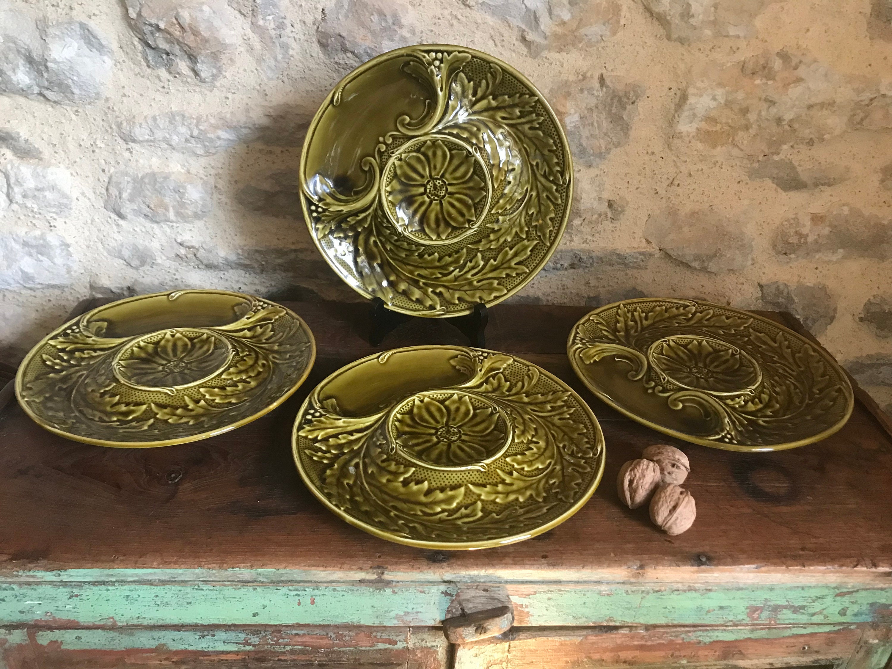 Assiettes d'artichauts Français Millésimés