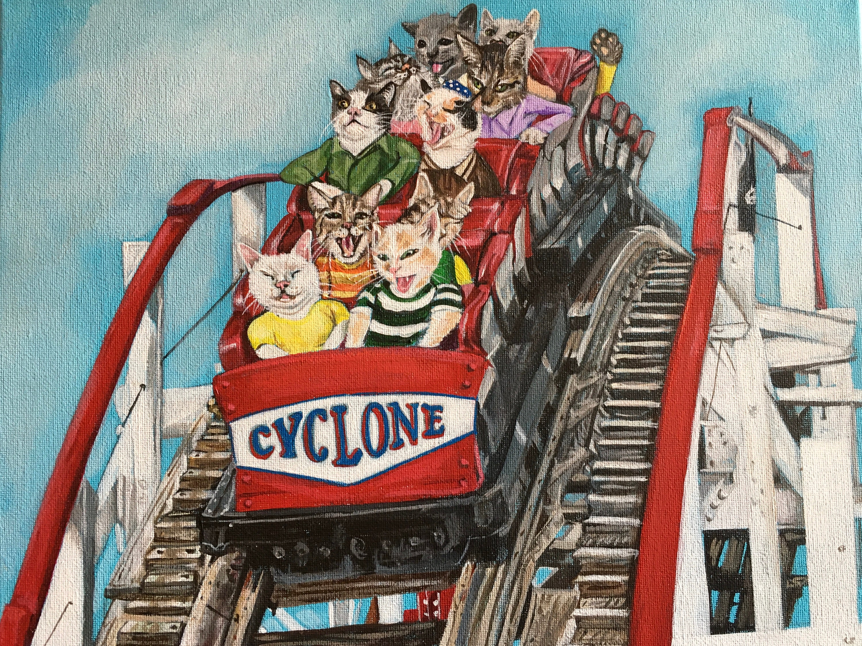 Cyclone Ride Print Etsy