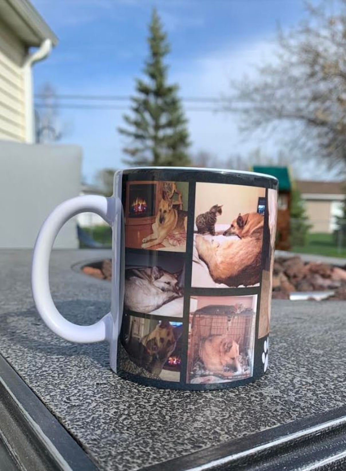 photo collage travel mug