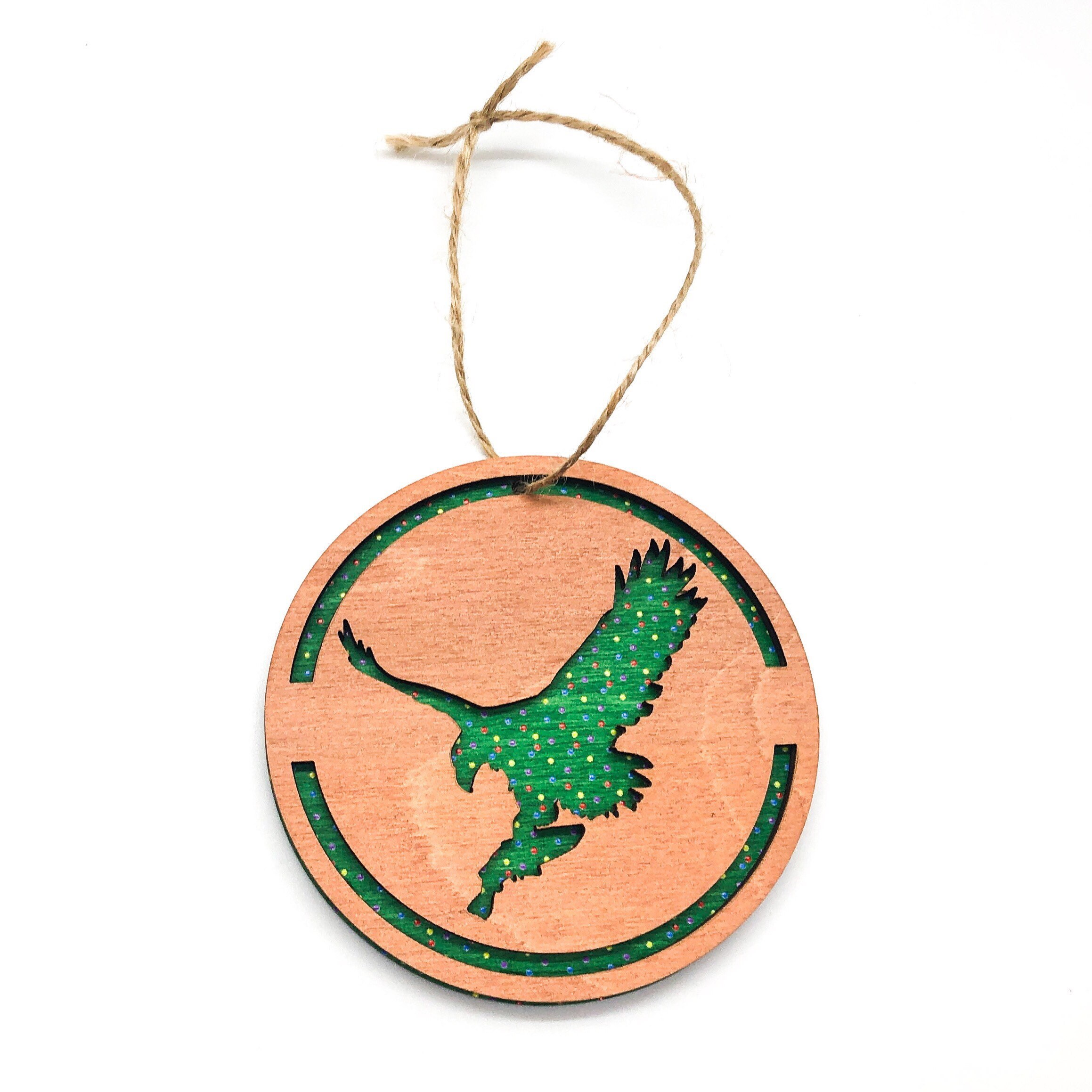 Wooden Eagle Ornament / Christmas Tree Ornament / Wildlife / Etsy