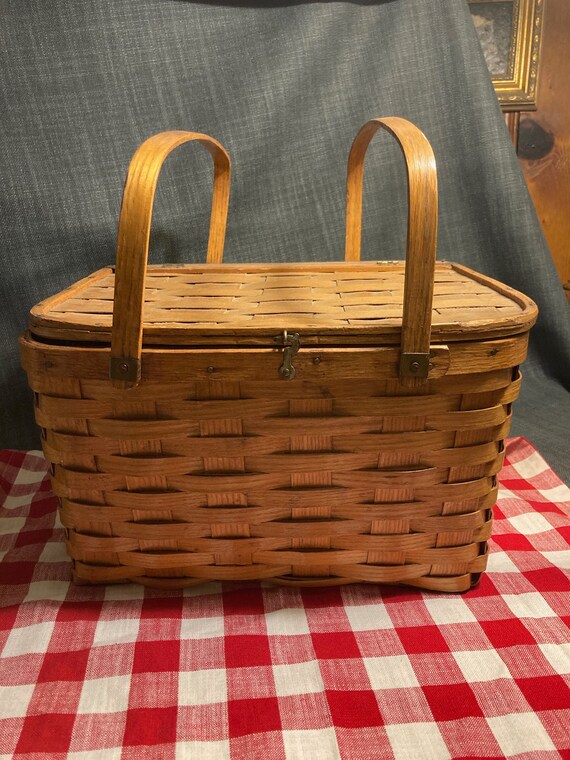 Vintage West Rindge Picinic Basket made in NH Etsy