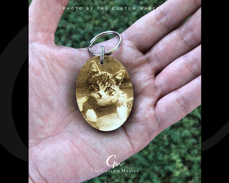 Custom Keychain Engraved Photo Keychain Picture Keychain Etsy