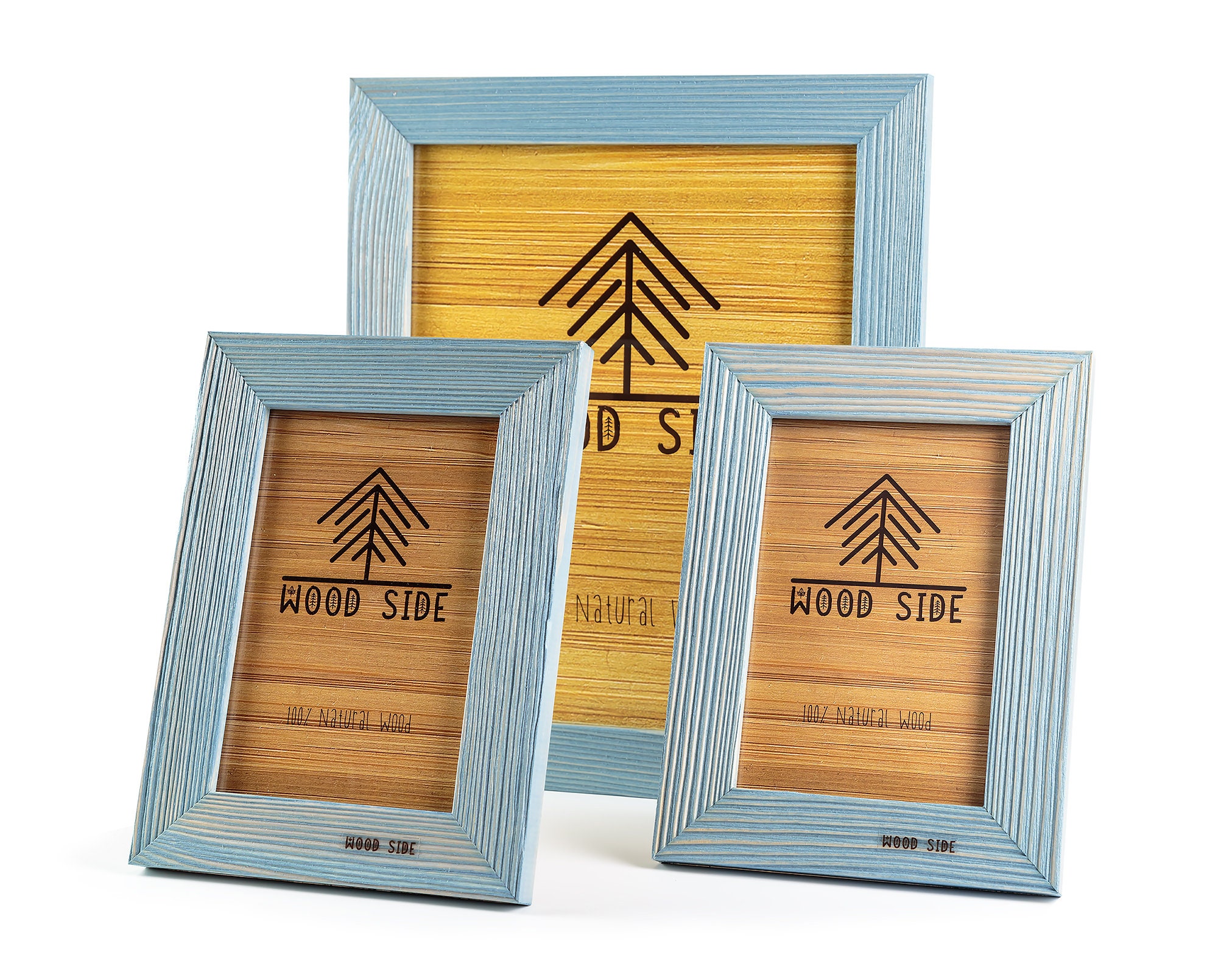 Rustic Wood Picture Frames Photo Frame 8X10 5x7 8 Packs Wall Hanging