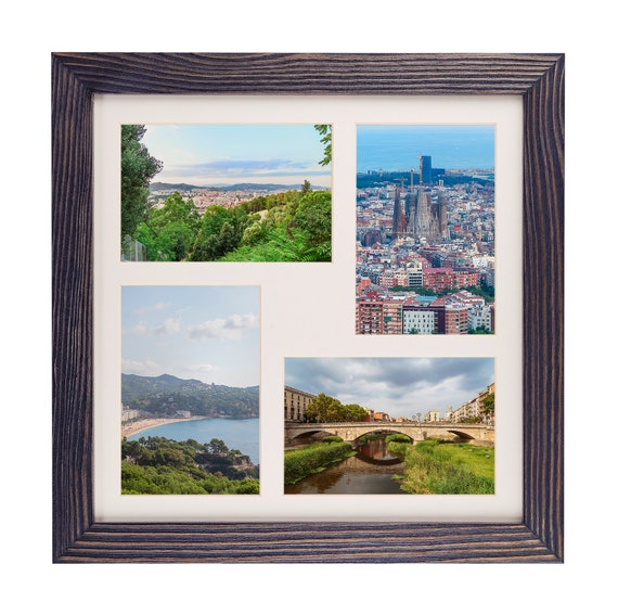 Multi Opening 4X6 Barnwood Panel Collage Picture Frame, Rustic Multiple Photo  Frames. 2,3,4,5,6,7,8,9 Choice of Natural or Painted Finishes. 