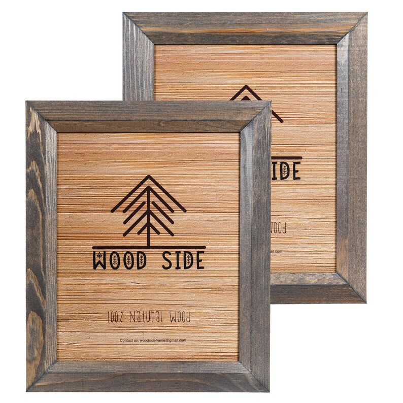 Rustic Distressed Barn Wood Picture Frames with Beveled Etsy