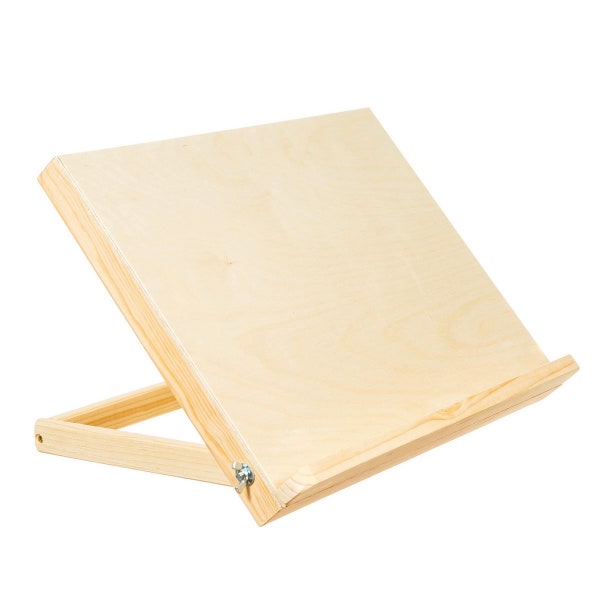 Massief Houten Tafelblad Kunstenaar Studio Ezel 17.5x12.5 "- Stevige Pine Wood Desktop Schilderij, Tekentafel, Schetsbord & Display Ezel