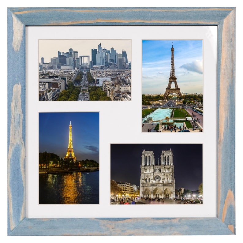 Multiple Wood Collage Picture Frame With 2 3 or 4 Openings Etsy