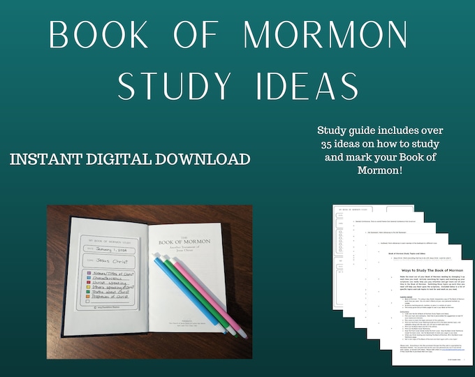 Book of Mormon Study Ideas, 35 Ways to Study the Book of Mormon, LDS ...