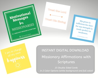 LDS Missionary Scripture Cards – Motivational Gift (Digital Download)