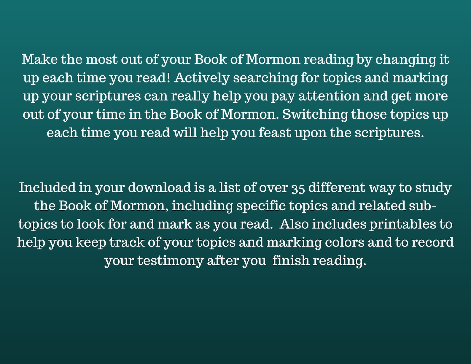 Book of Mormon Study Ideas, 35 Ways to Study the Book of Mormon, LDS ...