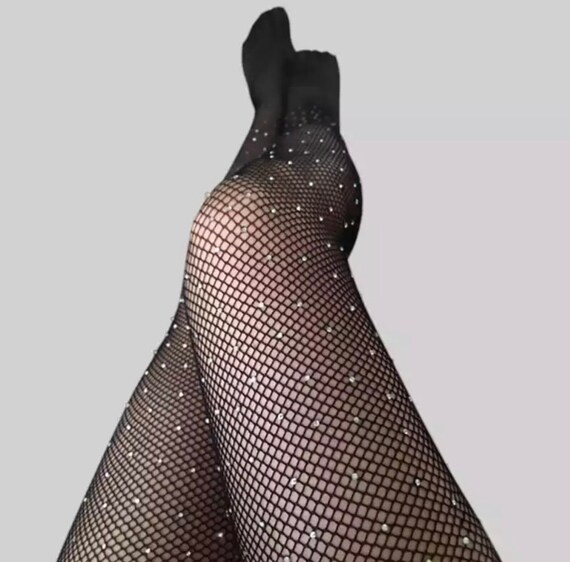 ADULT Size Bedazzled Tights Glitter 