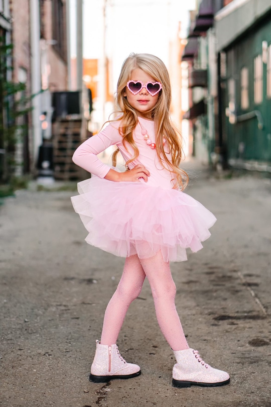 PINK Long Sleeve Leotard Tutu Birthday Tutu Dance Ballet Tutu