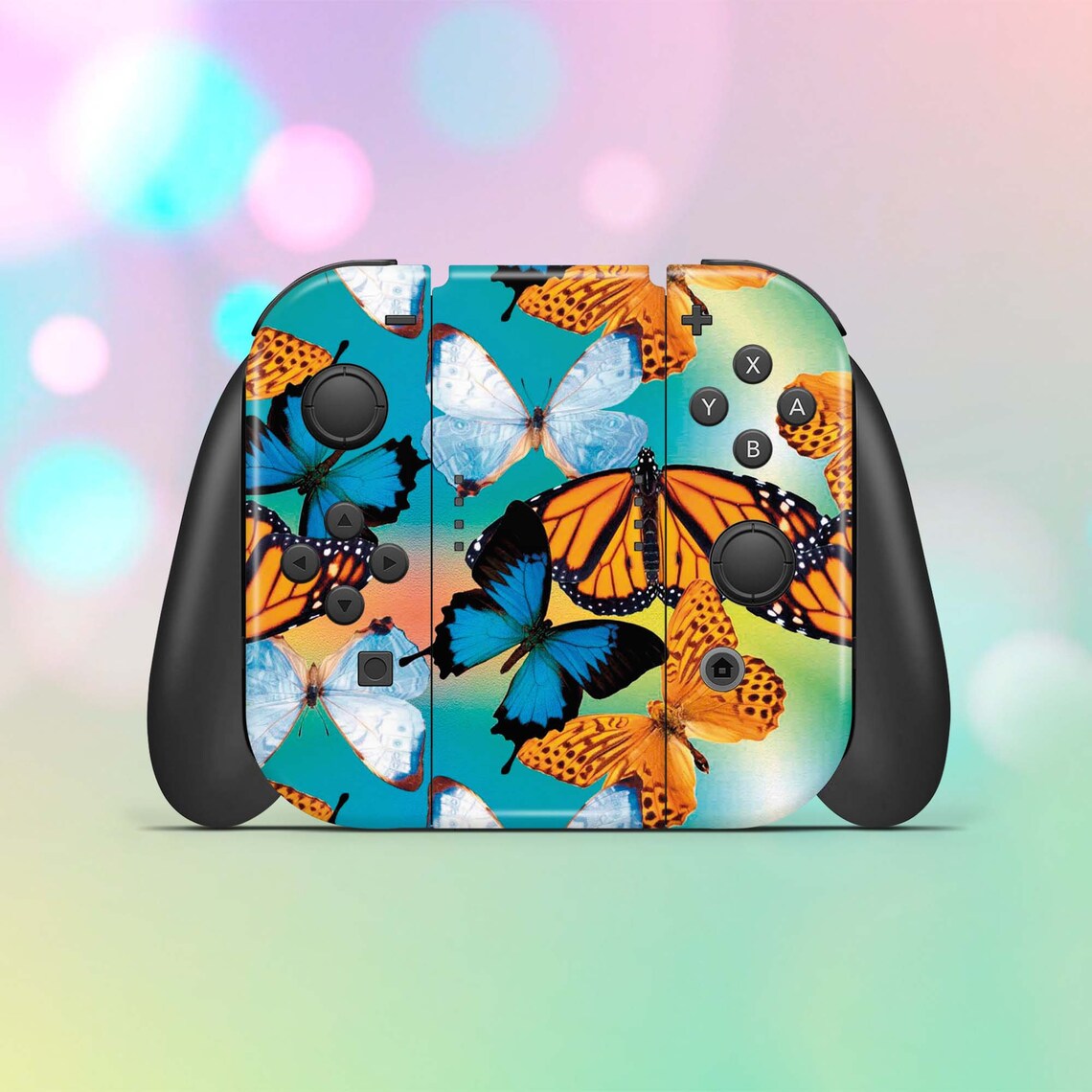 Butterfly Nintendo Switch Skin Gamer Console Joy Con Dock Etsy