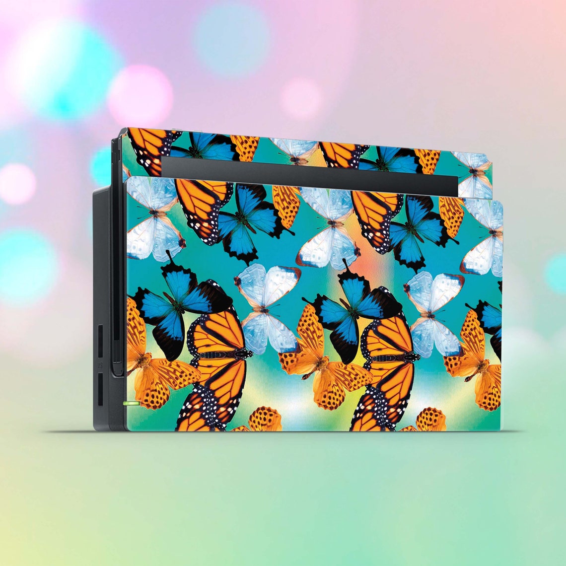 Butterfly Nintendo Switch Skin Gamer Console Joy Con Dock Etsy