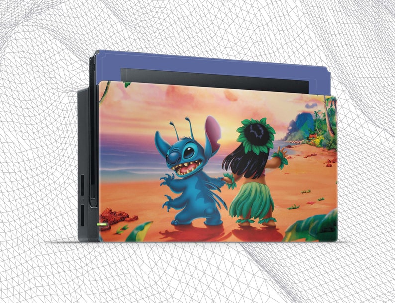 Lilo and Stitch Nintendo Switch skin Gamer console Disney Etsy