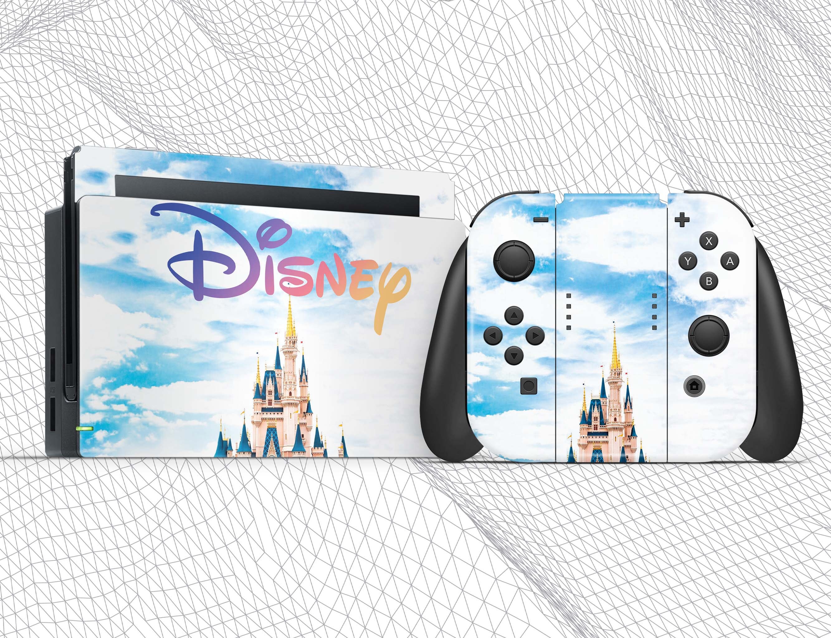 Disney Castle Nintendo Switch Skin Magic Kingdom Joy Con skin Etsy