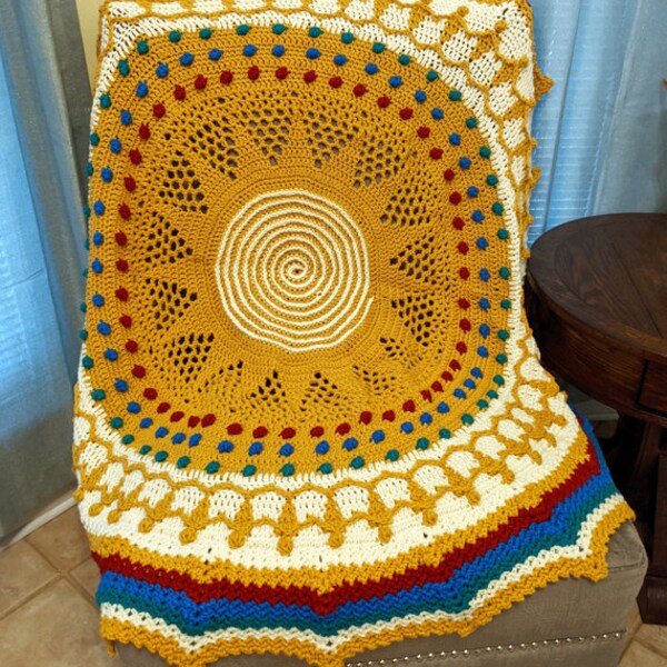 Treasures of the Sun King Afghan Pattern Etsy