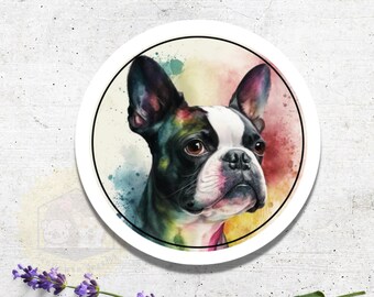 Boston Terrier Stickers, Dog Mail & Planner Stickers, Handmade