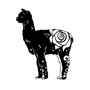 Alpaca Vinyl Decal, Alpaca Decal, Alpaca Car Decal, Alpaca Sticker, Truck Window Decal, Alpaca Lover Gift