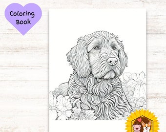 Dog Coloring Book: 10 Printable Pages for Dog Lovers (PDF)