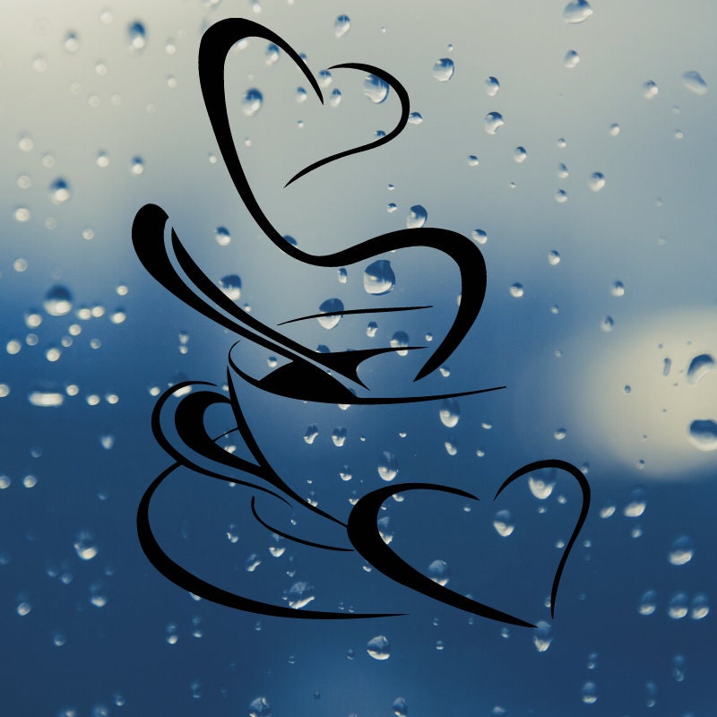 Coffee Vinyl Decal Coffee Lover Decal Coffee Decal Car Etsy