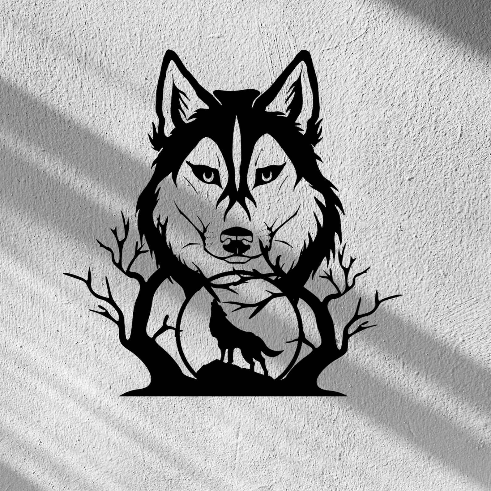 Wolf Vinyl Decal Wolf Lover Gift Wolf Decal Wolf Sticker Etsy