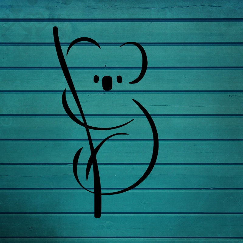 Koala vinyl decal koala sticker koala decal koala decal for Etsy