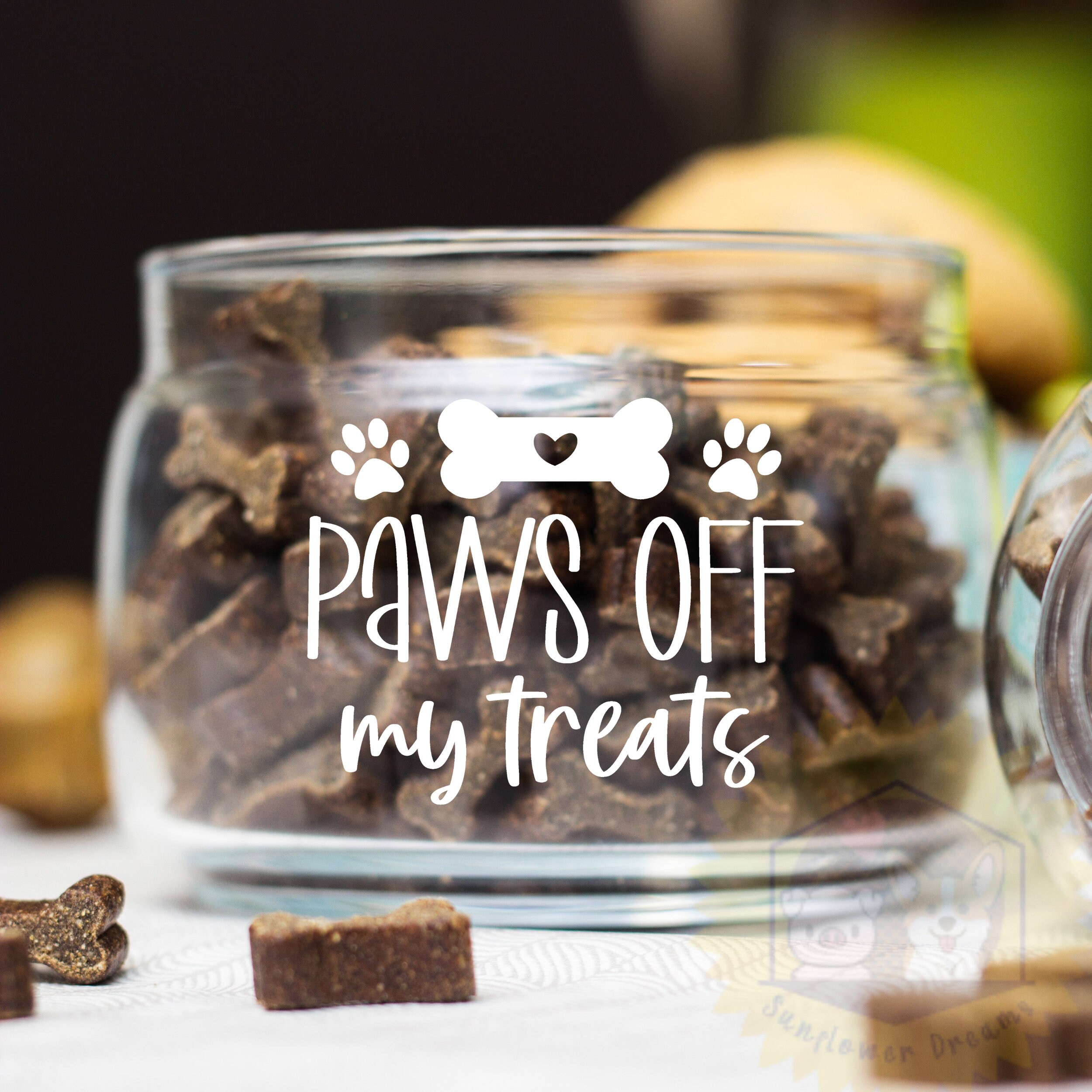 Dog Treat Jar Decal Treat Jar Sticker Treat Jar Decal Gift Etsy UK