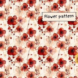 Padrão de flores prensadas, papel digital de flores, padrão de flores, arte de cartão de flores, padrão floral, papel de parede de flores, fabricação de cartões, scrapbooking