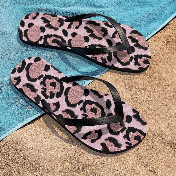 Leopard FlipFlops Leopard thongs Animal Print Flip Flops Etsy