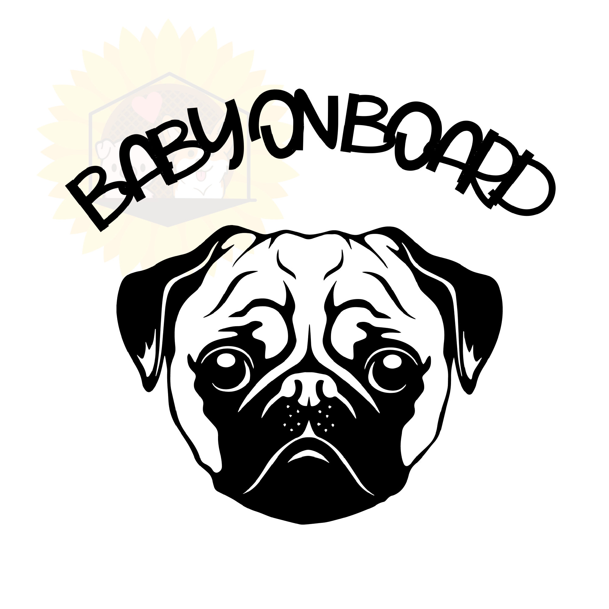 Pug mom sale decal