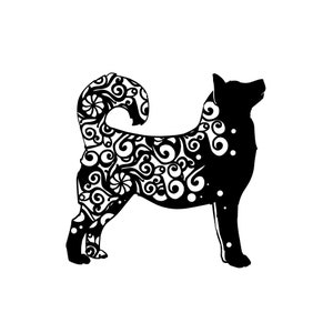 Alaskan Malamute Decal, Alaskan Malamute Vinyl Decal, Dog Lover Gift, Dog Sticker, Malamute Tumbler Decal, Truck Window Decal
