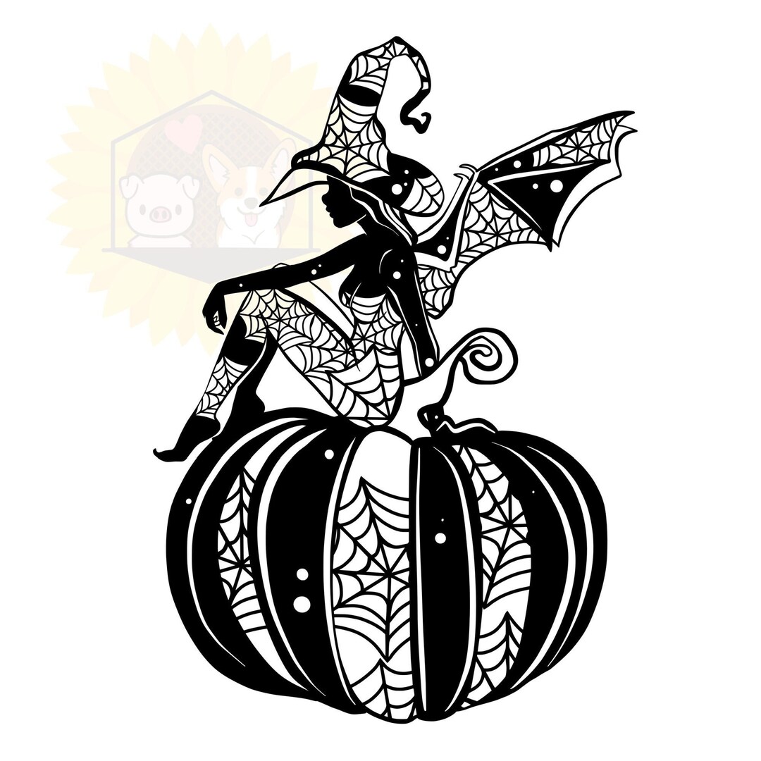 Fairy Witch Decal Witch Decal Halloween Decal Truck Window Etsy