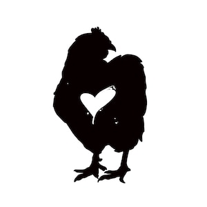 Chicken Vinyl Decal, Chicken Decal, Chicken Car Decal, Chicken Sticker, Truck Window Decal, Chicken Lover Gift