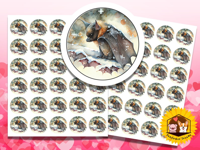 Bat Stickers, Bat Mail Stickers, Bat Card Stickers, Bat Card Labels ...