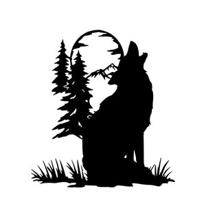 Wolf Vinyl Decal, Wolf Decal, Wolf Lover Gift, Wolf Car Decal, Window ...