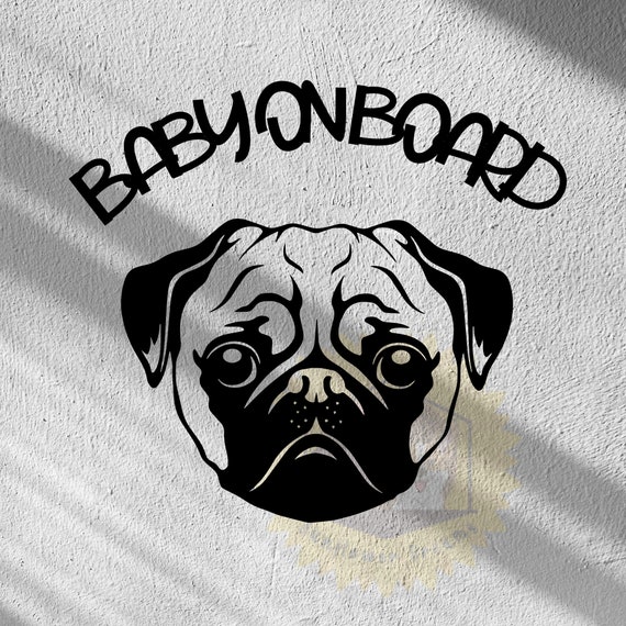 Pug mom sale decal